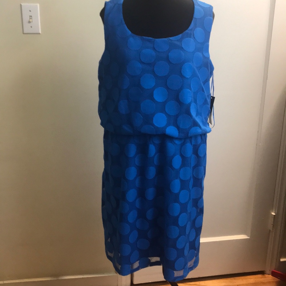 blue lace dress